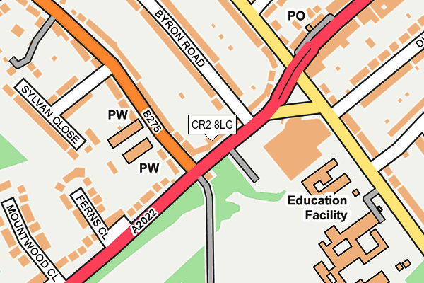 CR2 8LG map - OS OpenMap – Local (Ordnance Survey)