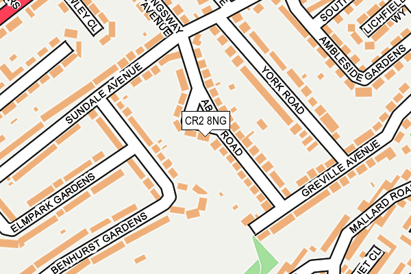 CR2 8NG map - OS OpenMap – Local (Ordnance Survey)