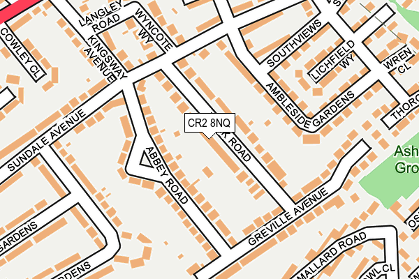 CR2 8NQ map - OS OpenMap – Local (Ordnance Survey)