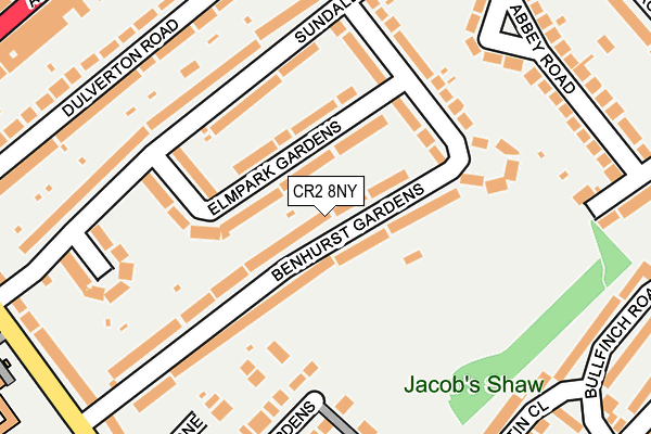 CR2 8NY map - OS OpenMap – Local (Ordnance Survey)