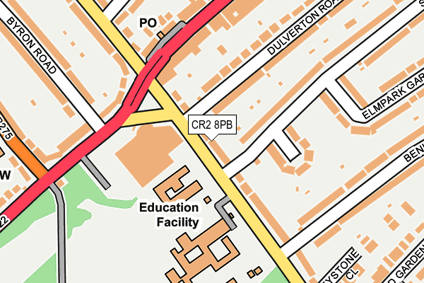 CR2 8PB map - OS OpenMap – Local (Ordnance Survey)