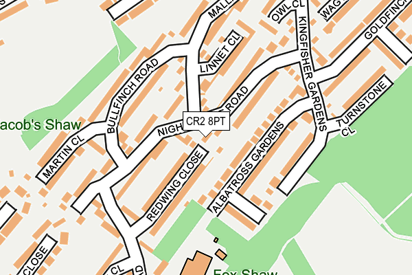 CR2 8PT map - OS OpenMap – Local (Ordnance Survey)