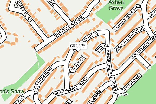 CR2 8PY map - OS OpenMap – Local (Ordnance Survey)