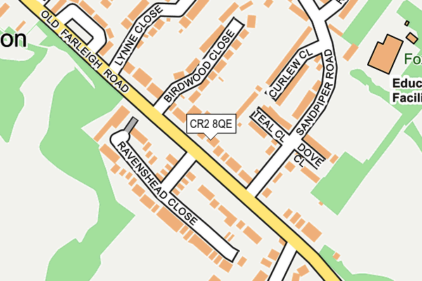 CR2 8QE map - OS OpenMap – Local (Ordnance Survey)