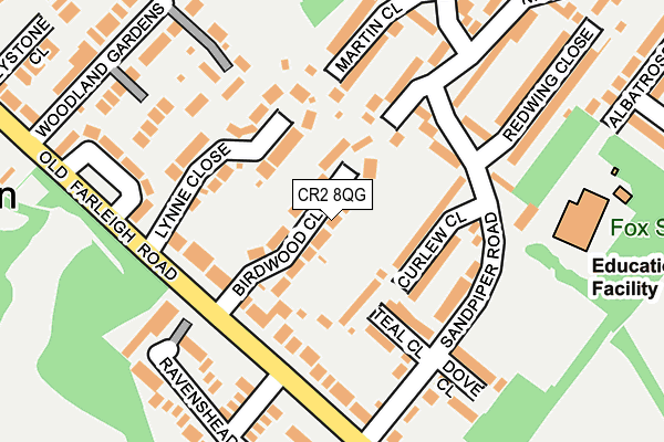 CR2 8QG map - OS OpenMap – Local (Ordnance Survey)