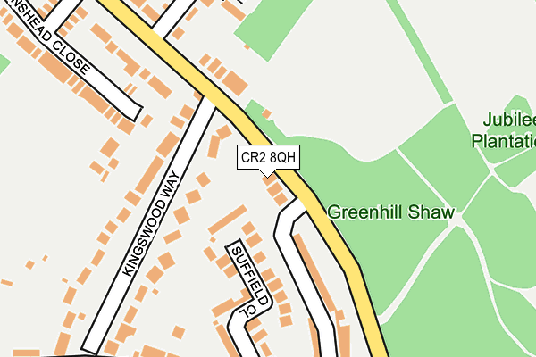 CR2 8QH map - OS OpenMap – Local (Ordnance Survey)