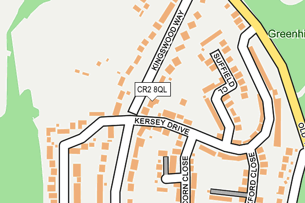 CR2 8QL map - OS OpenMap – Local (Ordnance Survey)