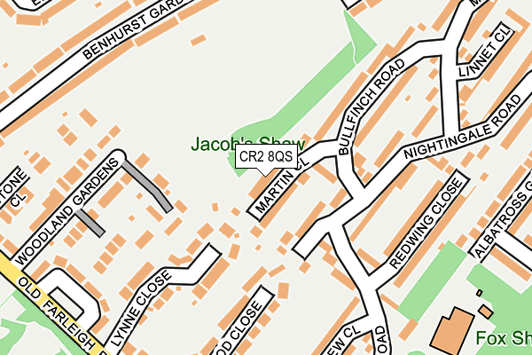 CR2 8QS map - OS OpenMap – Local (Ordnance Survey)