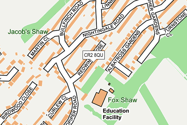 CR2 8QU map - OS OpenMap – Local (Ordnance Survey)