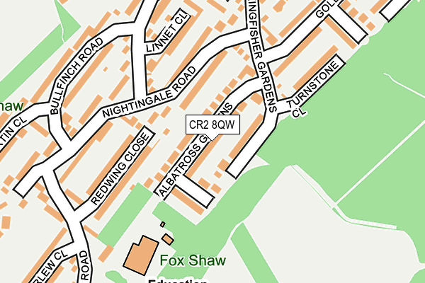 CR2 8QW map - OS OpenMap – Local (Ordnance Survey)