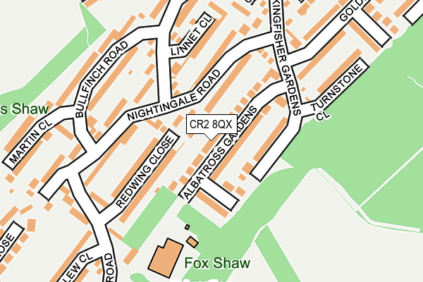 CR2 8QX map - OS OpenMap – Local (Ordnance Survey)