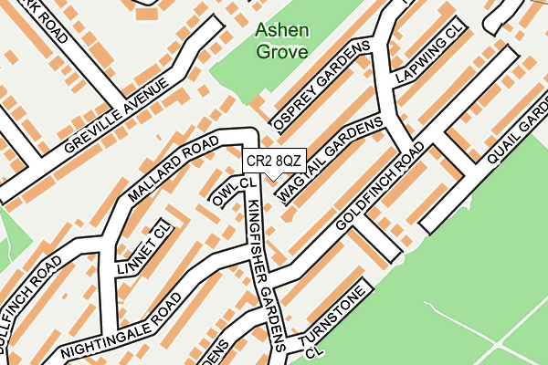 CR2 8QZ map - OS OpenMap – Local (Ordnance Survey)