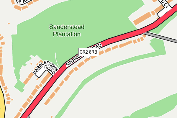 CR2 8RB map - OS OpenMap – Local (Ordnance Survey)