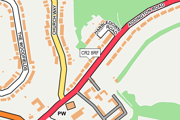 CR2 8RF map - OS OpenMap – Local (Ordnance Survey)