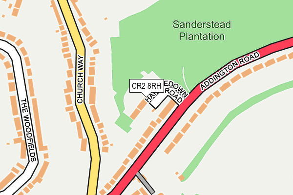 CR2 8RH map - OS OpenMap – Local (Ordnance Survey)