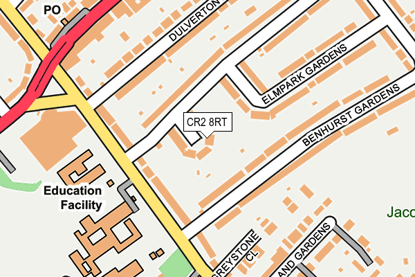 CR2 8RT map - OS OpenMap – Local (Ordnance Survey)