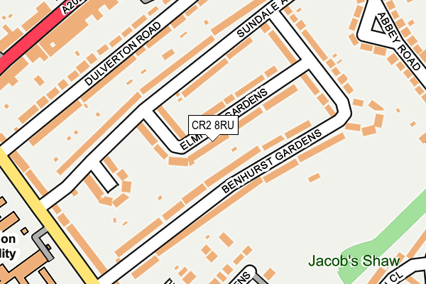 CR2 8RU map - OS OpenMap – Local (Ordnance Survey)