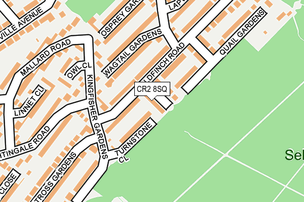 CR2 8SQ map - OS OpenMap – Local (Ordnance Survey)