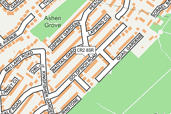 CR2 8SR map - OS OpenMap – Local (Ordnance Survey)