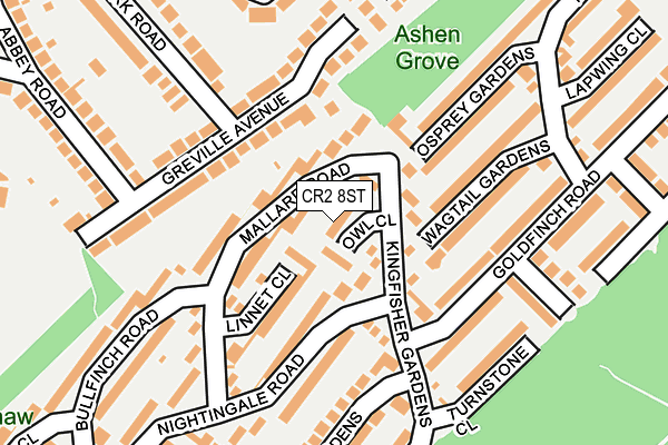 CR2 8ST map - OS OpenMap – Local (Ordnance Survey)