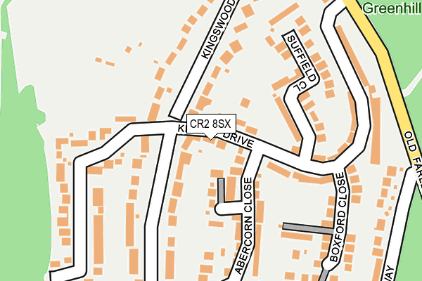 CR2 8SX map - OS OpenMap – Local (Ordnance Survey)