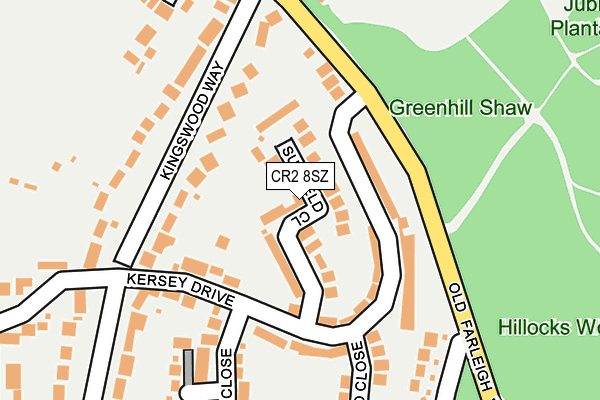 CR2 8SZ map - OS OpenMap – Local (Ordnance Survey)