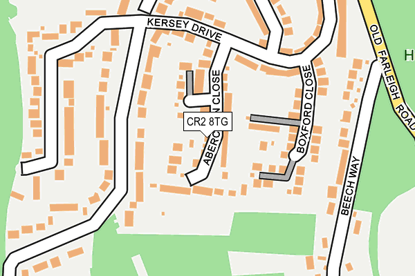 CR2 8TG map - OS OpenMap – Local (Ordnance Survey)