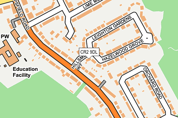 CR2 9DL map - OS OpenMap – Local (Ordnance Survey)