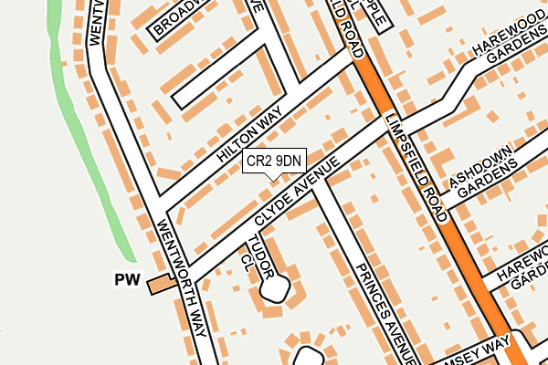 CR2 9DN map - OS OpenMap – Local (Ordnance Survey)