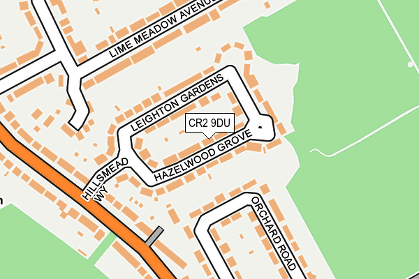 CR2 9DU map - OS OpenMap – Local (Ordnance Survey)