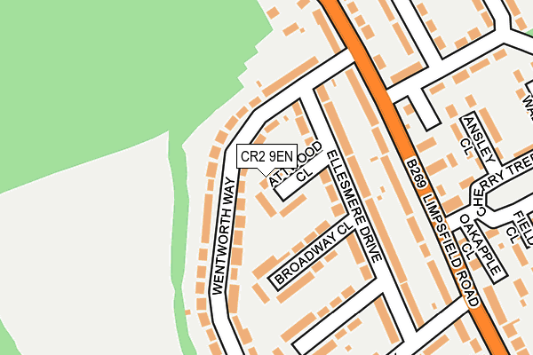 CR2 9EN map - OS OpenMap – Local (Ordnance Survey)