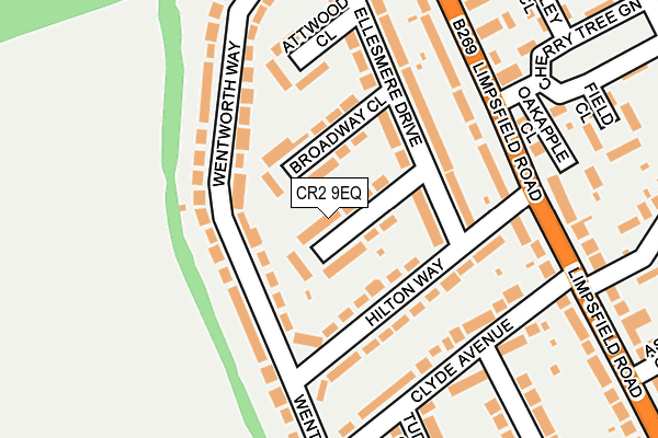 CR2 9EQ map - OS OpenMap – Local (Ordnance Survey)