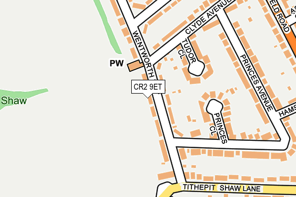 CR2 9ET map - OS OpenMap – Local (Ordnance Survey)