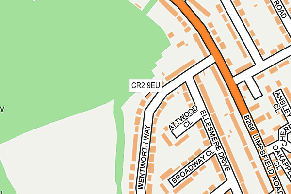 CR2 9EU map - OS OpenMap – Local (Ordnance Survey)