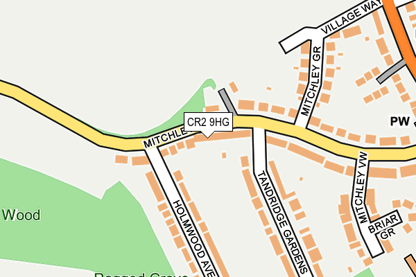 CR2 9HG map - OS OpenMap – Local (Ordnance Survey)