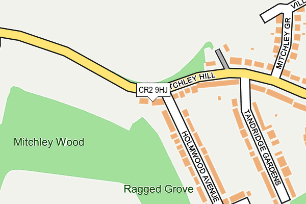 CR2 9HJ map - OS OpenMap – Local (Ordnance Survey)