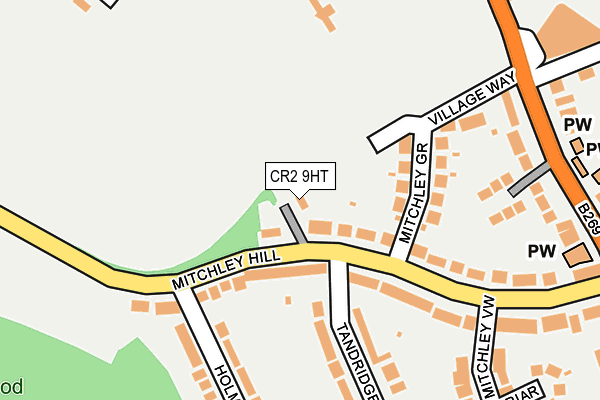 CR2 9HT map - OS OpenMap – Local (Ordnance Survey)