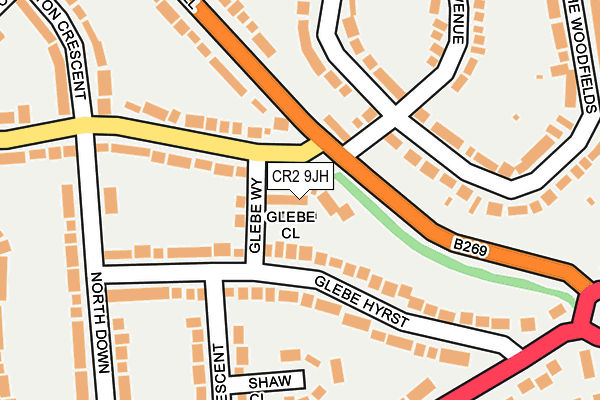 CR2 9JH map - OS OpenMap – Local (Ordnance Survey)