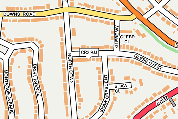 CR2 9JJ map - OS OpenMap – Local (Ordnance Survey)