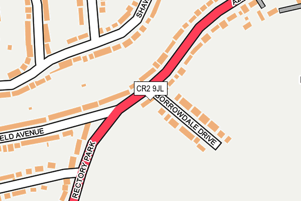 CR2 9JL map - OS OpenMap – Local (Ordnance Survey)