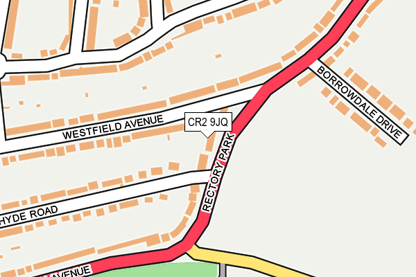 CR2 9JQ map - OS OpenMap – Local (Ordnance Survey)