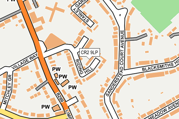 CR2 9LP map - OS OpenMap – Local (Ordnance Survey)