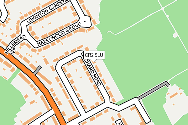 CR2 9LU map - OS OpenMap – Local (Ordnance Survey)