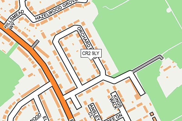CR2 9LY map - OS OpenMap – Local (Ordnance Survey)