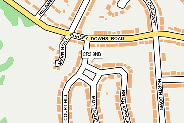 CR2 9NB map - OS OpenMap – Local (Ordnance Survey)