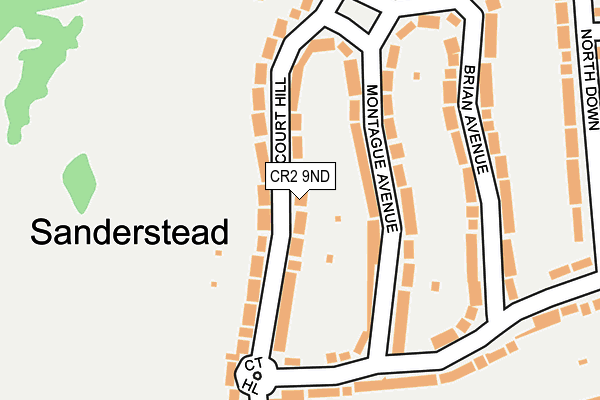 CR2 9ND map - OS OpenMap – Local (Ordnance Survey)