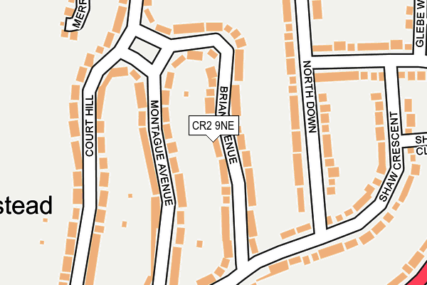 CR2 9NE map - OS OpenMap – Local (Ordnance Survey)