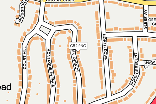 CR2 9NG map - OS OpenMap – Local (Ordnance Survey)