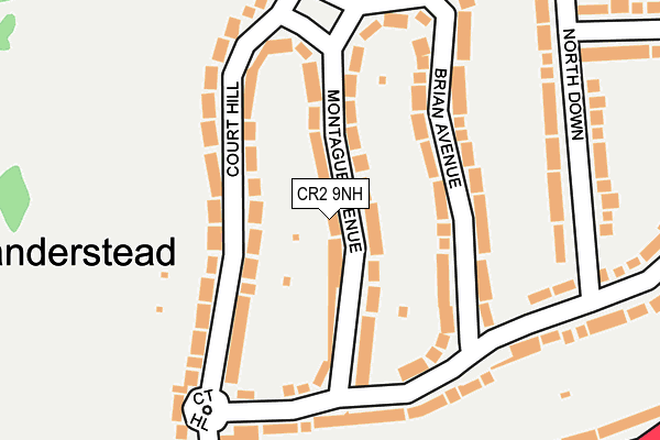 CR2 9NH map - OS OpenMap – Local (Ordnance Survey)