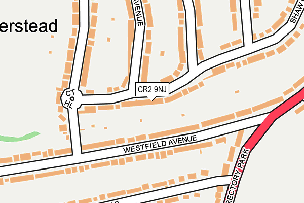 CR2 9NJ map - OS OpenMap – Local (Ordnance Survey)